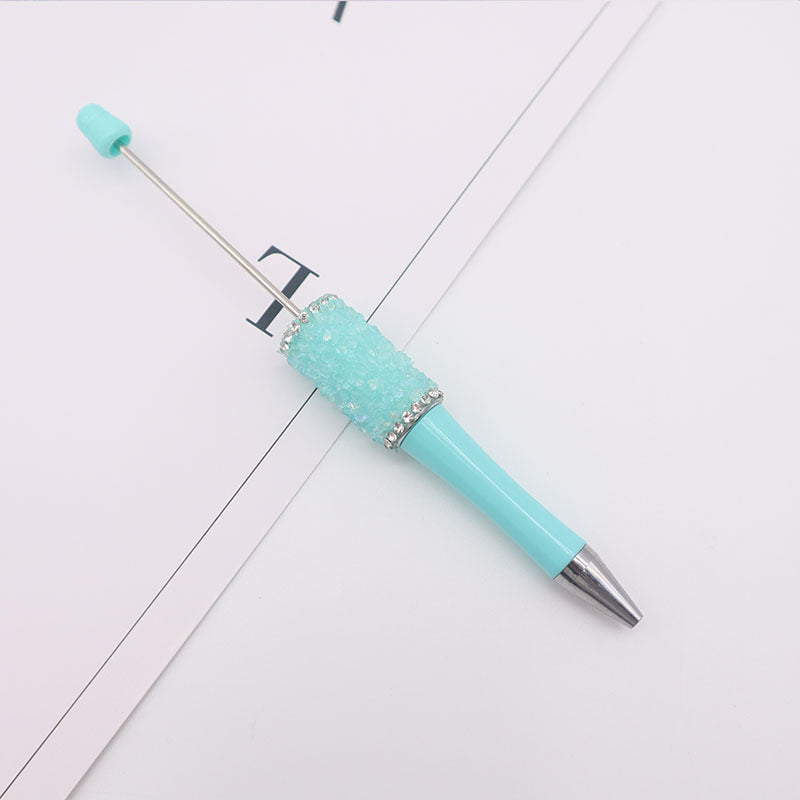 Wholesale Beadable Pen Irregular Gravel Rhinestones DIY Pens